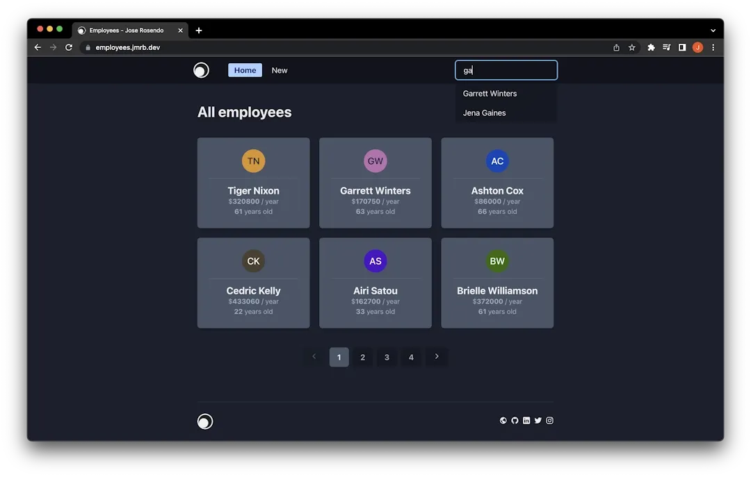 Búsqueda de empleados