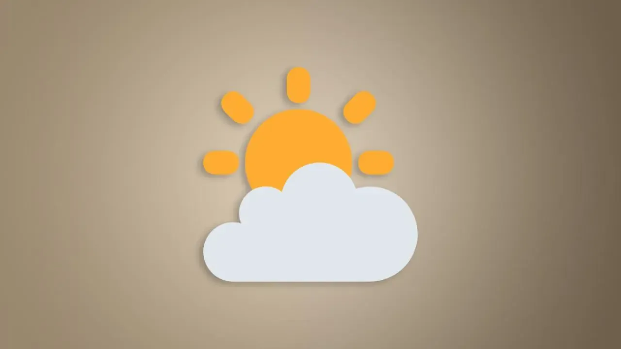 Sun behind clouds emoji